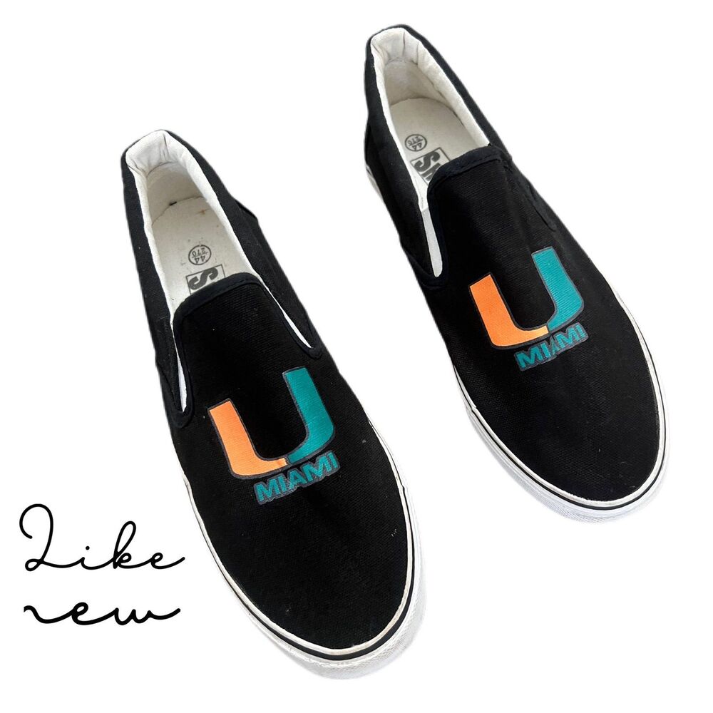 UM Men’s Slip on shoes 11, Canes, Miami Hurricanes